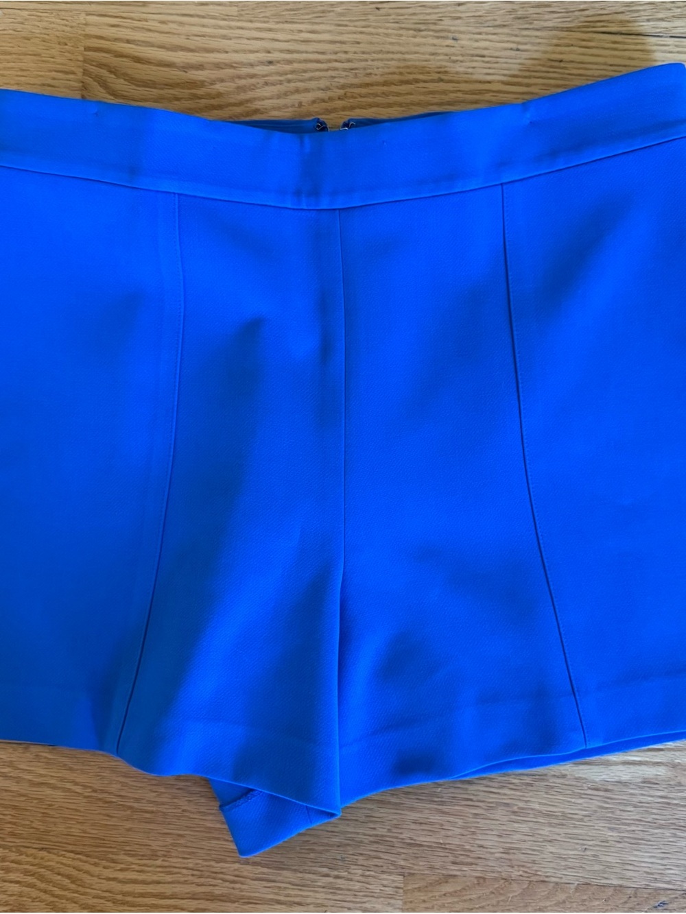 Alice+Olivia Bright Blue Women's High-Waist Tailored Shorts